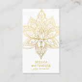 Blume Lotus - The Restaurant Visitenkarte (Vorderseite)