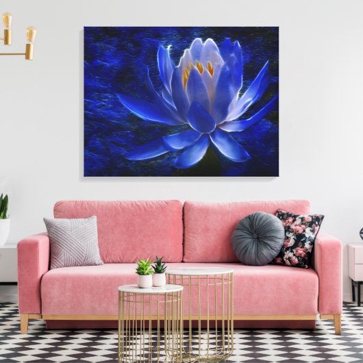 Blume Lotus und ihre Bedeutung Leinwanddruck (Insitu (Wohnzimmer))