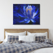 Blume Lotus und ihre Bedeutung Leinwanddruck (Insitu (Schlafzimmer))