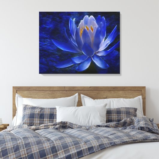 Blume Lotus und ihre Bedeutung Leinwanddruck (Insitu (Schlafzimmer))