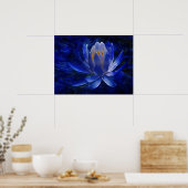 Blume Lotus und ihre Bedeutung Poster (Küche)