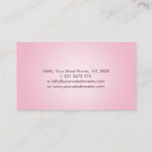 Blume Lotus Visitenkarte (Rückseite)