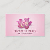 Blume Lotus Visitenkarte (Vorderseite)