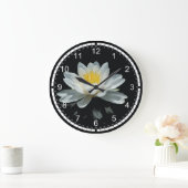 Blume Lotus (Wasserlilie) Große Wanduhr (Zuhause)