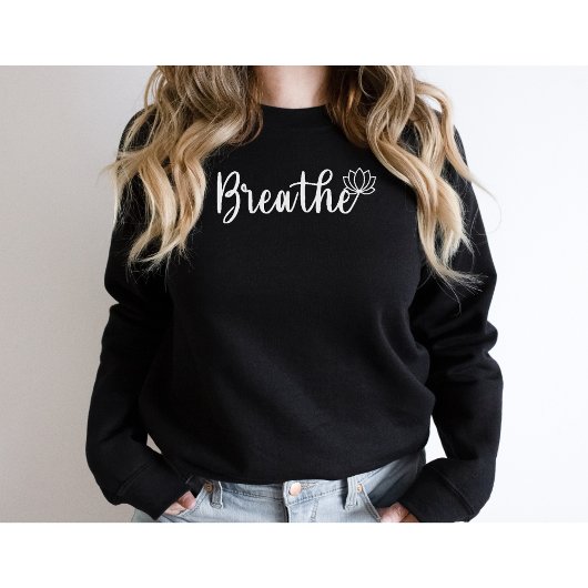 Blume-Lotus-Wildblume-Yoga Sweatshirt