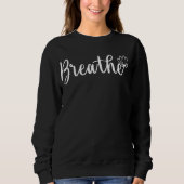 Blume-Lotus-Wildblume-Yoga Sweatshirt (Vorderseite)