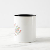 Blume Lotus Zweifarbige Tasse (Mittel)