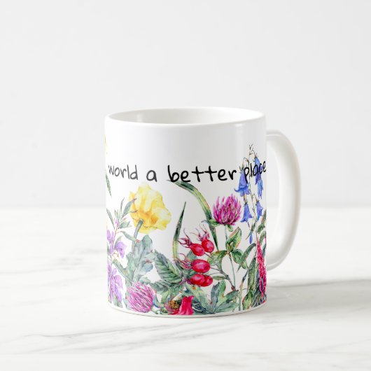 Blume Lover Coffee Drink, helles Wasser Kaffeetasse (VorderseiteRechts)