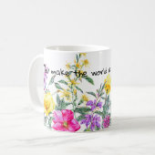 Blume Lover Coffee Drink, helles Wasser Kaffeetasse (Vorderseite Links)