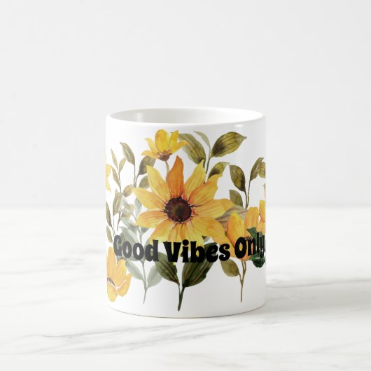 Blume Lover Coffee Drinker, Gelber Daisy Kaffeetasse (Mittel)