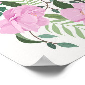 Blume Lover | Geheimer Blumengarten Poster (Ecke)