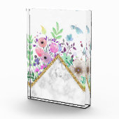 Blume Lover | Minimale Gold-Blume Fotoblock (Rechts)