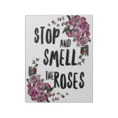 Blume Lover | Rose Blumengarten Notizblock (Rotiert)