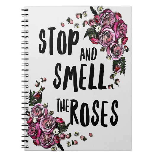 Blume Lover | Rose Blumengarten Notizblock (Vorderseite)