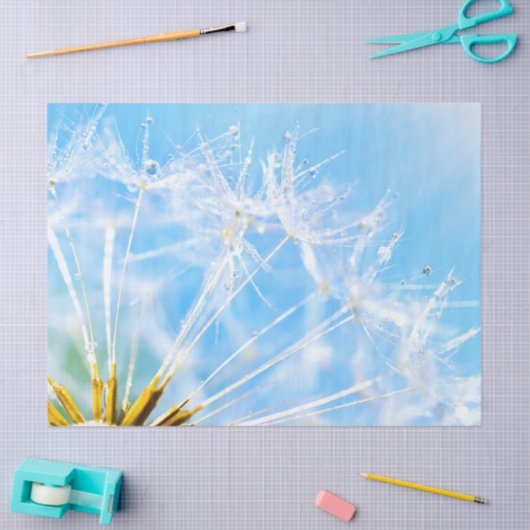 Blume Lover | Schöne Blume Dandelion Seidenpapier (Basteln)