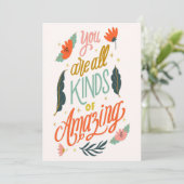 Blume Lover | Sie sind alle Arten oder Phantastisc Save The Date (Stehend Vorderseite)