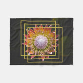 Blume Lover | Square Blume Fleecedecke (Vorderseite (Horizontal))