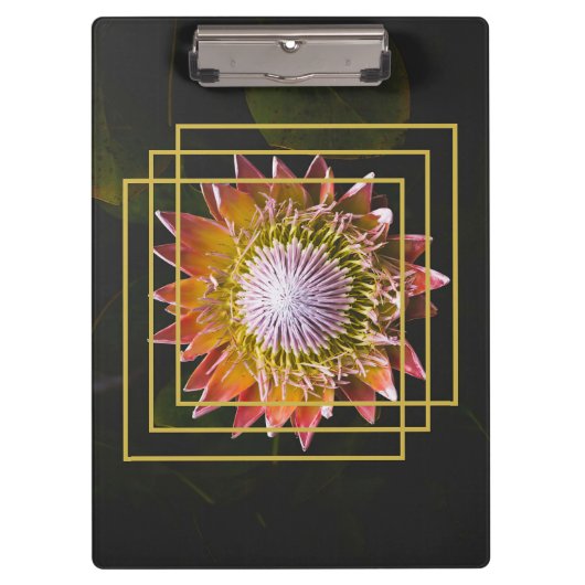 Blume Lover | Square Blume Klemmbrett (Vorderseite)