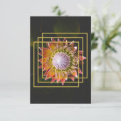 Blume Lover | Square Blume RSVP Karte (Stehend Vorderseite)