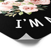 Blume Lover | Vertraue mir, ich bin ein Florist Poster (Ecke)