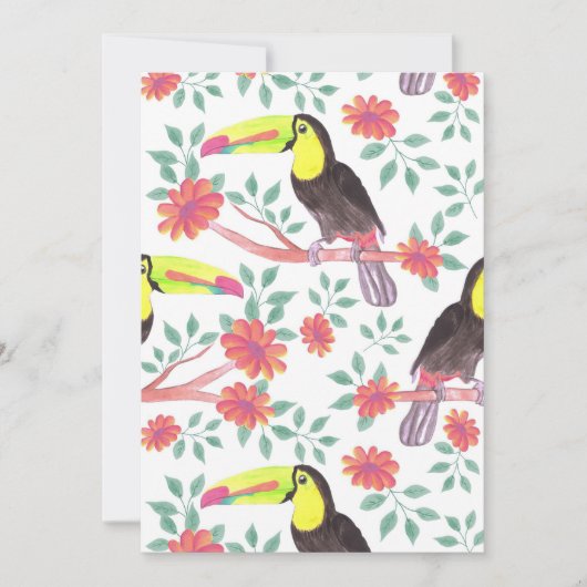 Blume Lover | Vogel und Blume Save The Date (Vorderseite)