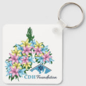 Blume Lungen Schlüsselkette Schlüsselanhänger (Rückseite)