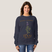 Blume Lupinus texensis Sweatshirt (Vorne ganz)