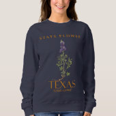 Blume Lupinus texensis Sweatshirt (Vorderseite)