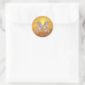 BLUME M RUNDER AUFKLEBER (Tasche)