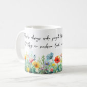 Blume machen Menschen immer besser, glücklicher Ta Kaffeetasse (Vorderseite Links)