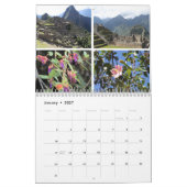 Blume Machu Picchu Peru Kalender (Jan 2027)