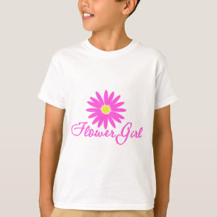 Blume Mädchen Daisy/Rosa T-Shirt