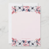 Blume, Mädchen | Erste Kommunion / Bestätigung Einladung (Rückseite)