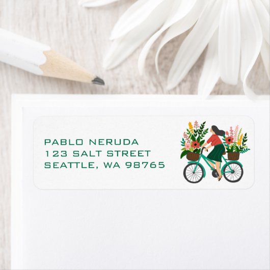 Blume Mädchen Fahrrad Niedlich CUSTOM E-Mail-Adres (Insitu)
