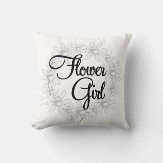 Blume MÄDCHEN. Polterabend-Geschenk MoJo Kissen (Vorderseite)
