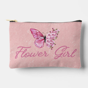 Blume Mädchen, rosa Schmetterling niedlich moderne Zubehörtasche