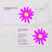 Blume - Magenta Visitenkarte (Vorne/Hinten)