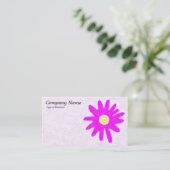 Blume - Magenta Visitenkarte (Stehend Vorderseite)