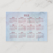 Blume Magic 2012 Pocket Calendar Visitenkarte (Rückseite)