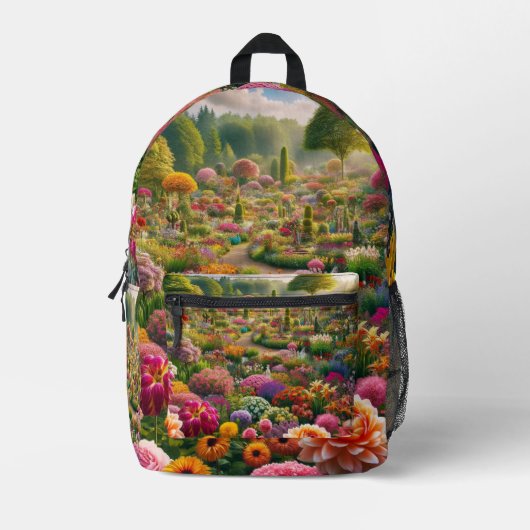 Blume Magic - ein Farbparadies Bedruckter Rucksack (Vorderseite)