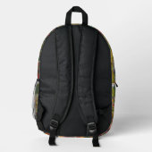 Blume Magic - ein Farbparadies Bedruckter Rucksack (Rückseite)