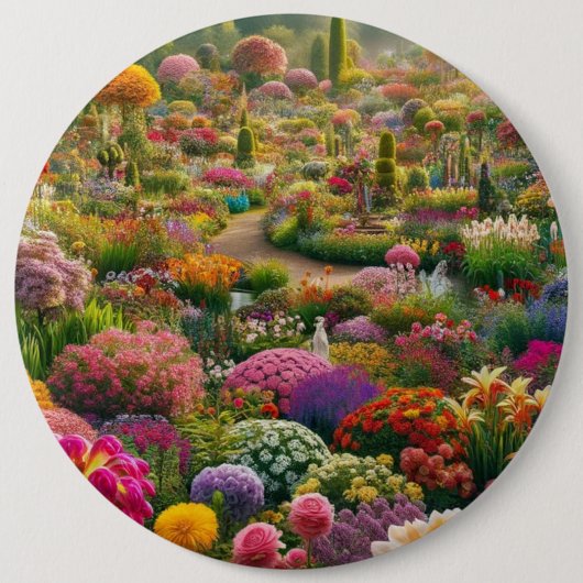 Blume Magic - ein Farbparadies Button (Vorderseite)