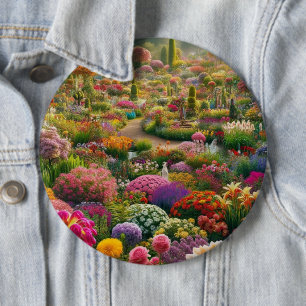Blume Magic - ein Farbparadies Button