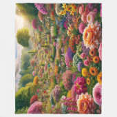 Blume Magic - ein Farbparadies Fleecedecke (Vorderseite)