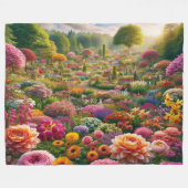 Blume Magic - ein Farbparadies Fleecedecke (Vorderseite (Horizontal))
