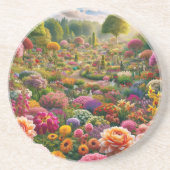 Blume Magic - ein Farbparadies Getränkeuntersetzer (Vorne)