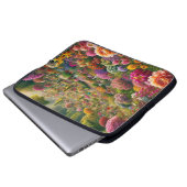 Blume Magic - ein Farbparadies Laptopschutzhülle (Vorne Knopf)