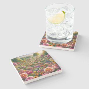 Blume Magic - ein Farbparadies Steinuntersetzer
