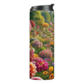 Blume Magic - ein Farbparadies Thermosbecher (Nach links gedreht)