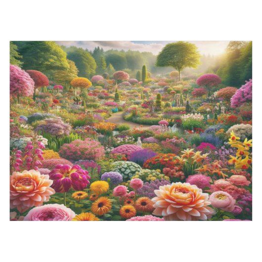 Blume Magic - ein Farbparadies Tischdecke (Vorderseite (Horizontal))